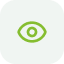 Ícone de olho representando transparência e acompanhamento.